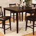 Bridgette II Espresso 5 Pc. Square Counter Ht. Table Set - Premium Dining Room Set from FOA East - Just $614.25! Shop now at Furniture Wholesale Plus  We are the best furniture store in Nashville, Hendersonville, Goodlettsville, Madison, Antioch, Mount Juliet, Lebanon, Gallatin, Springfield, Murfreesboro, Franklin, Brentwood