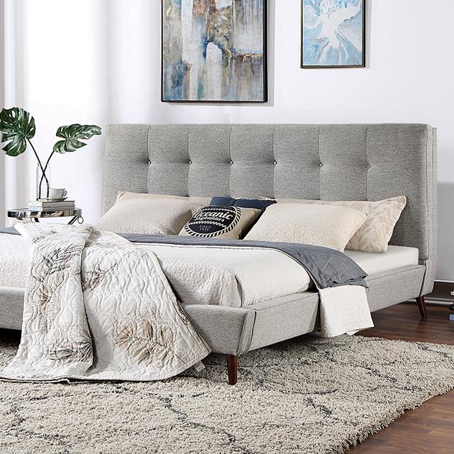 LEOMIN Full Bed, Gray - Premium Bed from FOA East - Just $602.55! Shop now at Furniture Wholesale Plus  We are the best furniture store in Nashville, Hendersonville, Goodlettsville, Madison, Antioch, Mount Juliet, Lebanon, Gallatin, Springfield, Murfreesboro, Franklin, Brentwood