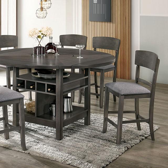 STACIE Counter Ht. Round Dining Table - Premium Counter Height Table from FOA East - Just $661.05! Shop now at Furniture Wholesale Plus  We are the best furniture store in Nashville, Hendersonville, Goodlettsville, Madison, Antioch, Mount Juliet, Lebanon, Gallatin, Springfield, Murfreesboro, Franklin, Brentwood