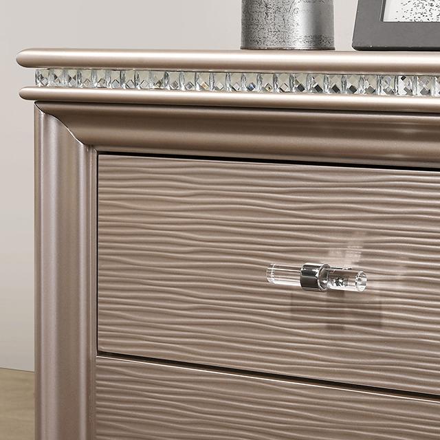 ALLIE Dresser, Rose Gold - Premium Dresser from FOA East - Just $624! Shop now at Furniture Wholesale Plus  We are the best furniture store in Nashville, Hendersonville, Goodlettsville, Madison, Antioch, Mount Juliet, Lebanon, Gallatin, Springfield, Murfreesboro, Franklin, Brentwood