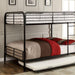 BROCKET Black Metal Full/Full Bunk Bed - Premium Bunk Bed from FOA East - Just $544.05! Shop now at Furniture Wholesale Plus  We are the best furniture store in Nashville, Hendersonville, Goodlettsville, Madison, Antioch, Mount Juliet, Lebanon, Gallatin, Springfield, Murfreesboro, Franklin, Brentwood