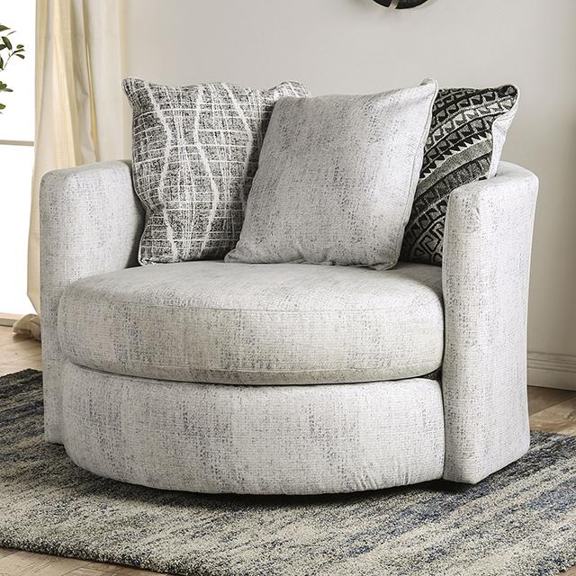 EIMEAR Swivel Chair, Off-white/Black - Premium Swivel Chair from FOA East - Just $1109.55! Shop now at Furniture Wholesale Plus  We are the best furniture store in Nashville, Hendersonville, Goodlettsville, Madison, Antioch, Mount Juliet, Lebanon, Gallatin, Springfield, Murfreesboro, Franklin, Brentwood