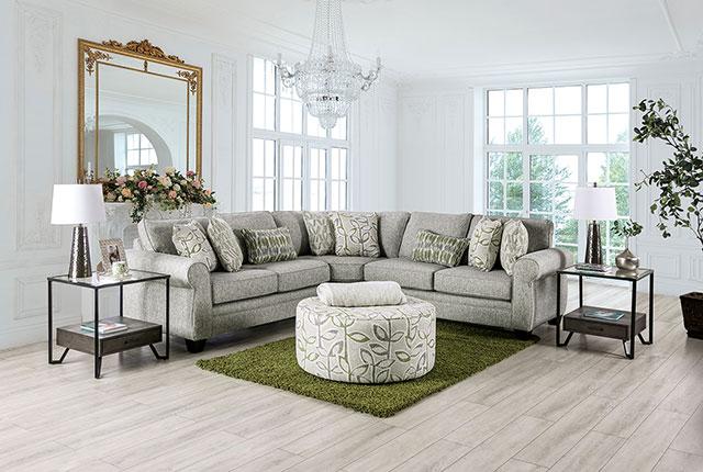 GARDNER Ottoman, Gray/Green - Premium Ottoman from FOA East - Just $544.05! Shop now at Furniture Wholesale Plus  We are the best furniture store in Nashville, Hendersonville, Goodlettsville, Madison, Antioch, Mount Juliet, Lebanon, Gallatin, Springfield, Murfreesboro, Franklin, Brentwood