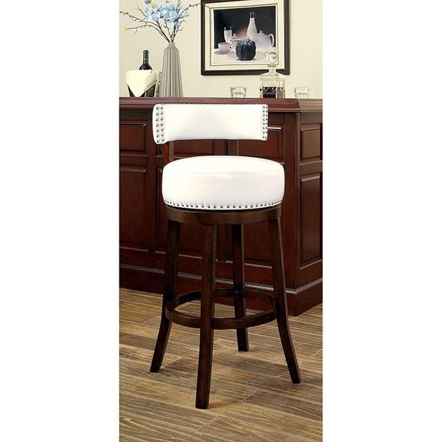 SHIRLEY Dark Oak/White 24" Bar Stool - Premium Barstool from FOA East - Just $368.55! Shop now at Furniture Wholesale Plus  We are the best furniture store in Nashville, Hendersonville, Goodlettsville, Madison, Antioch, Mount Juliet, Lebanon, Gallatin, Springfield, Murfreesboro, Franklin, Brentwood