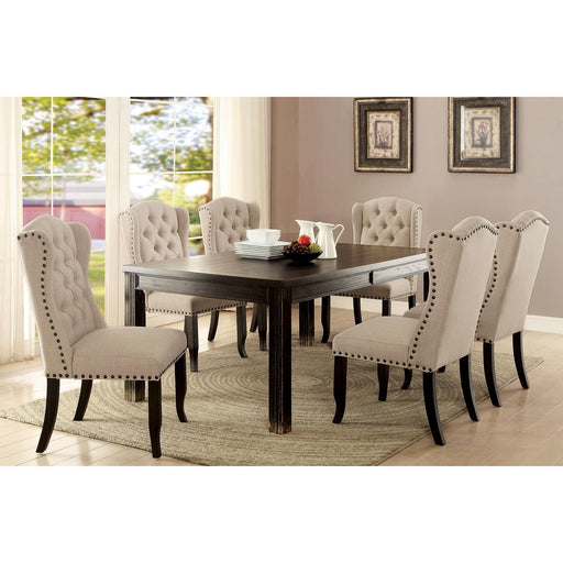 Sania I Antique Black 72" Dining Table - Premium Dining Table from FOA East - Just $485.55! Shop now at Furniture Wholesale Plus  We are the best furniture store in Nashville, Hendersonville, Goodlettsville, Madison, Antioch, Mount Juliet, Lebanon, Gallatin, Springfield, Murfreesboro, Franklin, Brentwood