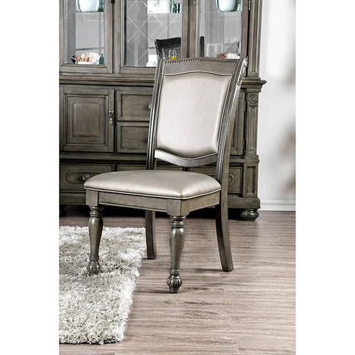 Alpena Gray Side Chair (2/CTN) - Premium Dining Chair from FOA East - Just $273! Shop now at Furniture Wholesale Plus  We are the best furniture store in Nashville, Hendersonville, Goodlettsville, Madison, Antioch, Mount Juliet, Lebanon, Gallatin, Springfield, Murfreesboro, Franklin, Brentwood