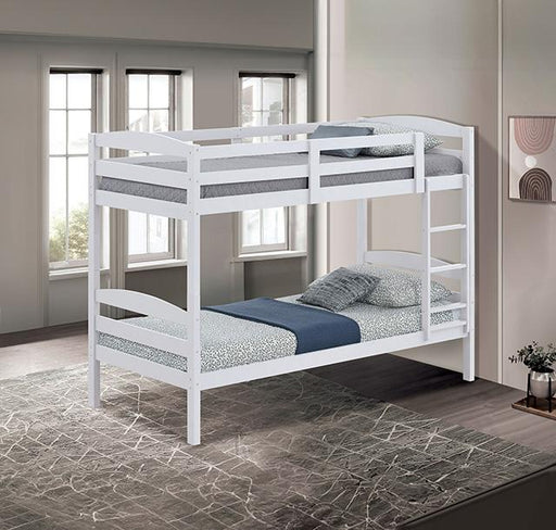 Finsbury Twin Twin Bunk Bed - Premium Bunk Bed from FOA East - Just $329.55! Shop now at Furniture Wholesale Plus  We are the best furniture store in Nashville, Hendersonville, Goodlettsville, Madison, Antioch, Mount Juliet, Lebanon, Gallatin, Springfield, Murfreesboro, Franklin, Brentwood