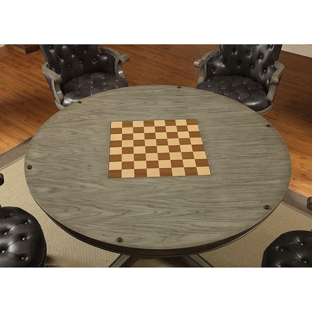 YELENA Gray Game Table - Premium Game Table from FOA East - Just $1207.05! Shop now at Furniture Wholesale Plus  We are the best furniture store in Nashville, Hendersonville, Goodlettsville, Madison, Antioch, Mount Juliet, Lebanon, Gallatin, Springfield, Murfreesboro, Franklin, Brentwood