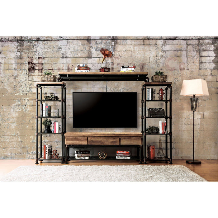 Kebbyll Antique Black/Natural Tone 60" TV Stand - Premium TV Stand from FOA East - Just $524.55! Shop now at Furniture Wholesale Plus  We are the best furniture store in Nashville, Hendersonville, Goodlettsville, Madison, Antioch, Mount Juliet, Lebanon, Gallatin, Springfield, Murfreesboro, Franklin, Brentwood