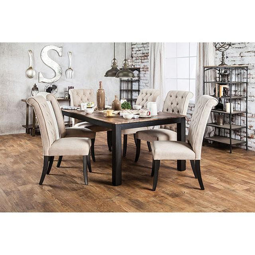 MARSHALL Rustic Oak Dining Table - Premium Dining Table from FOA East - Just $542.10! Shop now at Furniture Wholesale Plus  We are the best furniture store in Nashville, Hendersonville, Goodlettsville, Madison, Antioch, Mount Juliet, Lebanon, Gallatin, Springfield, Murfreesboro, Franklin, Brentwood