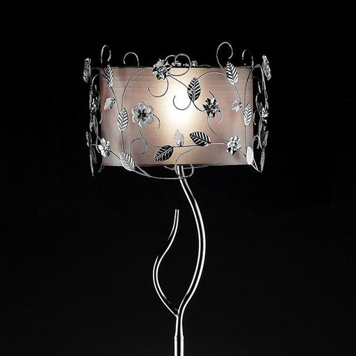 Elva Silver/Chrome Floor Lamp, Double Shade - Premium Lamp from FOA East - Just $269.10! Shop now at Furniture Wholesale Plus  We are the best furniture store in Nashville, Hendersonville, Goodlettsville, Madison, Antioch, Mount Juliet, Lebanon, Gallatin, Springfield, Murfreesboro, Franklin, Brentwood