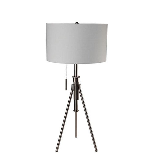 Zaya Brushed Steel Table Lamp - Premium Table Lamp from FOA East - Just $134.55! Shop now at Furniture Wholesale Plus  We are the best furniture store in Nashville, Hendersonville, Goodlettsville, Madison, Antioch, Mount Juliet, Lebanon, Gallatin, Springfield, Murfreesboro, Franklin, Brentwood