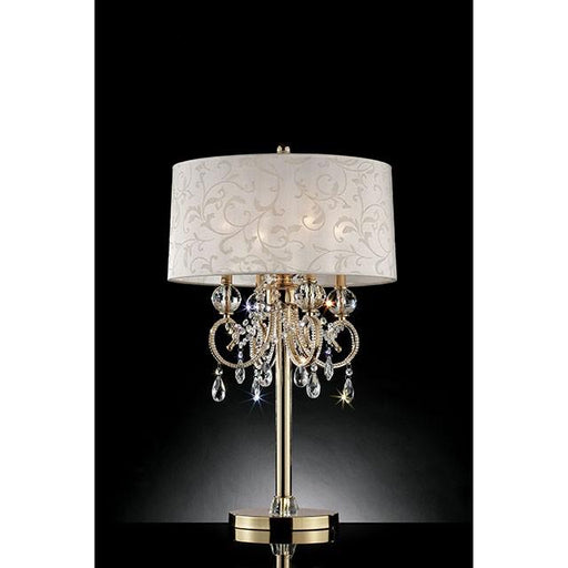 Deborah Gold 33"H Gold Table Lamp - Premium Table Lamp from FOA East - Just $329.55! Shop now at Furniture Wholesale Plus  We are the best furniture store in Nashville, Hendersonville, Goodlettsville, Madison, Antioch, Mount Juliet, Lebanon, Gallatin, Springfield, Murfreesboro, Franklin, Brentwood