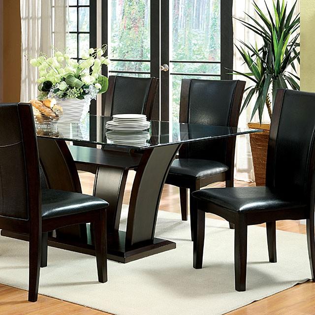 Manhattan I Brown Cherry Dining Table - Premium Dining Table from FOA East - Just $466.05! Shop now at Furniture Wholesale Plus  We are the best furniture store in Nashville, Hendersonville, Goodlettsville, Madison, Antioch, Mount Juliet, Lebanon, Gallatin, Springfield, Murfreesboro, Franklin, Brentwood