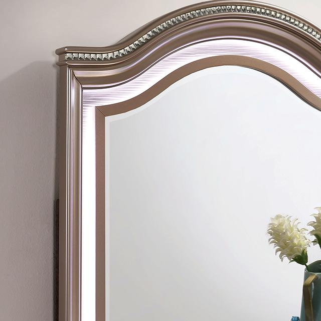 ALLIE Mirror, Rose Gold - Premium Mirror from FOA East - Just $253.50! Shop now at Furniture Wholesale Plus  We are the best furniture store in Nashville, Hendersonville, Goodlettsville, Madison, Antioch, Mount Juliet, Lebanon, Gallatin, Springfield, Murfreesboro, Franklin, Brentwood