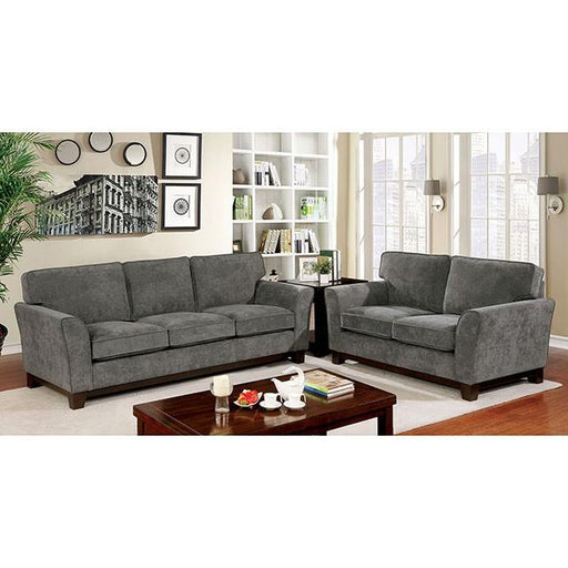 Caldicot Gray Love Seat - Premium Loveseat from FOA East - Just $645.45! Shop now at Furniture Wholesale Plus  We are the best furniture store in Nashville, Hendersonville, Goodlettsville, Madison, Antioch, Mount Juliet, Lebanon, Gallatin, Springfield, Murfreesboro, Franklin, Brentwood