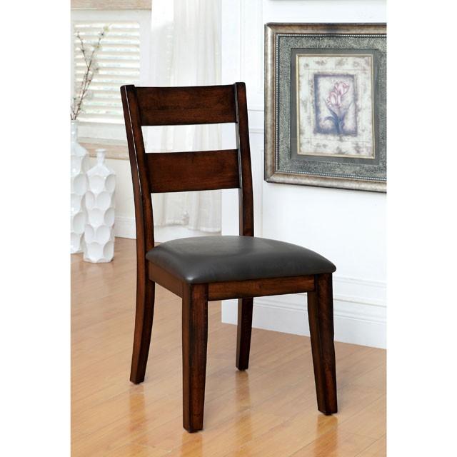 DICKINSON I Dark Cherry Side Chair (2/CTN) - Premium Dining Chair from FOA East - Just $234! Shop now at Furniture Wholesale Plus  We are the best furniture store in Nashville, Hendersonville, Goodlettsville, Madison, Antioch, Mount Juliet, Lebanon, Gallatin, Springfield, Murfreesboro, Franklin, Brentwood