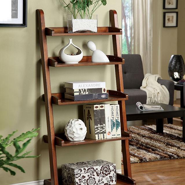 Lugo Antique Oak Ladder Shelf - Premium Bookcase from FOA East - Just $173.55! Shop now at Furniture Wholesale Plus  We are the best furniture store in Nashville, Hendersonville, Goodlettsville, Madison, Antioch, Mount Juliet, Lebanon, Gallatin, Springfield, Murfreesboro, Franklin, Brentwood