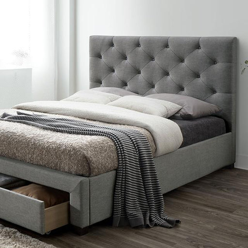 SYBELLA Twin Bed, Gray - Premium Bed from FOA East - Just $427.05! Shop now at Furniture Wholesale Plus  We are the best furniture store in Nashville, Hendersonville, Goodlettsville, Madison, Antioch, Mount Juliet, Lebanon, Gallatin, Springfield, Murfreesboro, Franklin, Brentwood