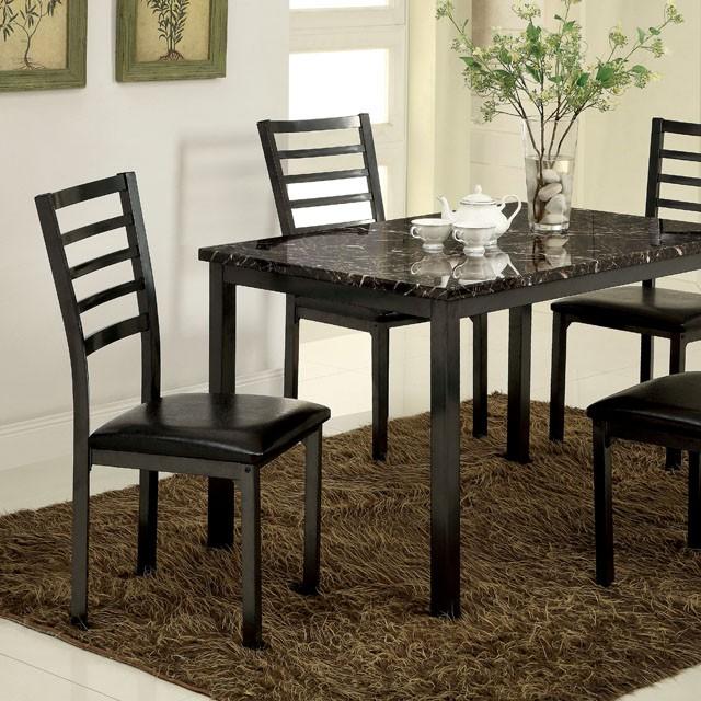 COLMAN Black 48" Dining Table - Premium Dining Table from FOA East - Just $146.25! Shop now at Furniture Wholesale Plus  We are the best furniture store in Nashville, Hendersonville, Goodlettsville, Madison, Antioch, Mount Juliet, Lebanon, Gallatin, Springfield, Murfreesboro, Franklin, Brentwood