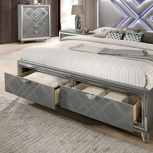 EMMELINE Queen Bed - Premium Bed from FOA East - Just $1168.05! Shop now at Furniture Wholesale Plus  We are the best furniture store in Nashville, Hendersonville, Goodlettsville, Madison, Antioch, Mount Juliet, Lebanon, Gallatin, Springfield, Murfreesboro, Franklin, Brentwood