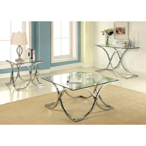 LUXA Chrome End Table - Premium End Table from FOA East - Just $234! Shop now at Furniture Wholesale Plus  We are the best furniture store in Nashville, Hendersonville, Goodlettsville, Madison, Antioch, Mount Juliet, Lebanon, Gallatin, Springfield, Murfreesboro, Franklin, Brentwood