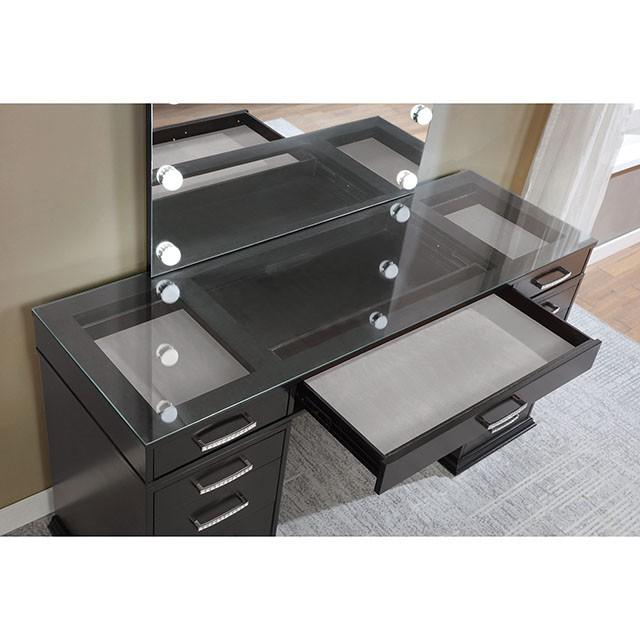 VALENTINA Vanity Set, Gray - Premium Vanity Set from FOA East - Just $1090.05! Shop now at Furniture Wholesale Plus  We are the best furniture store in Nashville, Hendersonville, Goodlettsville, Madison, Antioch, Mount Juliet, Lebanon, Gallatin, Springfield, Murfreesboro, Franklin, Brentwood