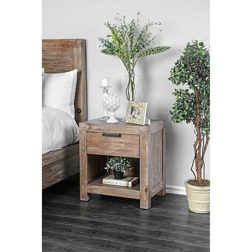 Wynton Weathered Light Oak Night Stand - Premium Nightstand from FOA East - Just $273! Shop now at Furniture Wholesale Plus  We are the best furniture store in Nashville, Hendersonville, Goodlettsville, Madison, Antioch, Mount Juliet, Lebanon, Gallatin, Springfield, Murfreesboro, Franklin, Brentwood