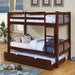 CAMERON Dark Walnut Twin/Twin Bunk Bed - Premium Bunk Bed from FOA East - Just $505.05! Shop now at Furniture Wholesale Plus  We are the best furniture store in Nashville, Hendersonville, Goodlettsville, Madison, Antioch, Mount Juliet, Lebanon, Gallatin, Springfield, Murfreesboro, Franklin, Brentwood