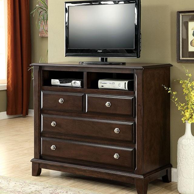 Litchville Brown Cherry Media Chest - Premium Media Chest from FOA East - Just $622.05! Shop now at Furniture Wholesale Plus  We are the best furniture store in Nashville, Hendersonville, Goodlettsville, Madison, Antioch, Mount Juliet, Lebanon, Gallatin, Springfield, Murfreesboro, Franklin, Brentwood