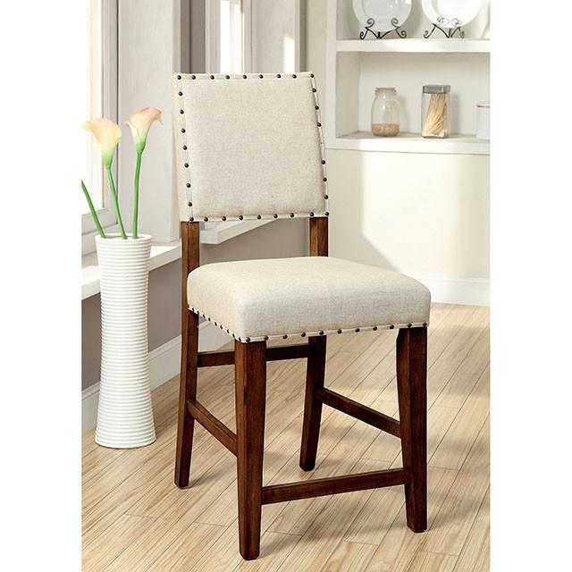 SANIA Rustic Oak Counter Ht. Chair (2/CTN) - Premium Dining Chair from FOA East - Just $273! Shop now at Furniture Wholesale Plus  We are the best furniture store in Nashville, Hendersonville, Goodlettsville, Madison, Antioch, Mount Juliet, Lebanon, Gallatin, Springfield, Murfreesboro, Franklin, Brentwood