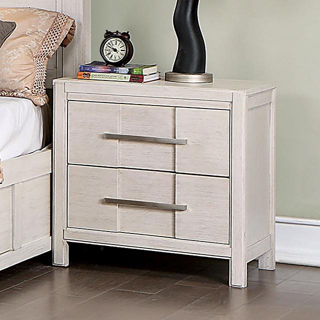 BERENICE Night Stand, White - Premium Nightstand from FOA East - Just $195! Shop now at Furniture Wholesale Plus  We are the best furniture store in Nashville, Hendersonville, Goodlettsville, Madison, Antioch, Mount Juliet, Lebanon, Gallatin, Springfield, Murfreesboro, Franklin, Brentwood