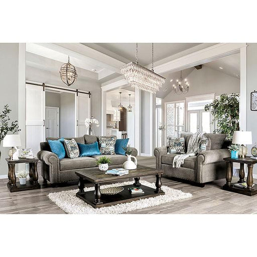 Mott Gray Love Seat - Premium Loveseat from FOA East - Just $1267.50! Shop now at Furniture Wholesale Plus  We are the best furniture store in Nashville, Hendersonville, Goodlettsville, Madison, Antioch, Mount Juliet, Lebanon, Gallatin, Springfield, Murfreesboro, Franklin, Brentwood