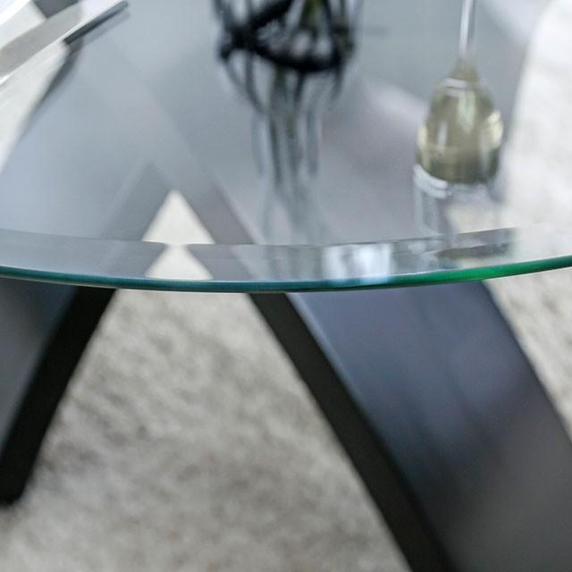 Jasmin Black/White Round Dining Table - Premium Dining Table from FOA East - Just $583.05! Shop now at Furniture Wholesale Plus  We are the best furniture store in Nashville, Hendersonville, Goodlettsville, Madison, Antioch, Mount Juliet, Lebanon, Gallatin, Springfield, Murfreesboro, Franklin, Brentwood