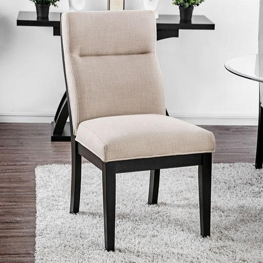 Jasmin Black/White Side Chair (2/CTN) - Premium Dining Chair from FOA East - Just $390! Shop now at Furniture Wholesale Plus  We are the best furniture store in Nashville, Hendersonville, Goodlettsville, Madison, Antioch, Mount Juliet, Lebanon, Gallatin, Springfield, Murfreesboro, Franklin, Brentwood