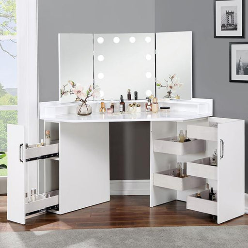 LORYBELLE Vanity Set, White - Premium Vanity Set from FOA East - Just $778.05! Shop now at Furniture Wholesale Plus  We are the best furniture store in Nashville, Hendersonville, Goodlettsville, Madison, Antioch, Mount Juliet, Lebanon, Gallatin, Springfield, Murfreesboro, Franklin, Brentwood