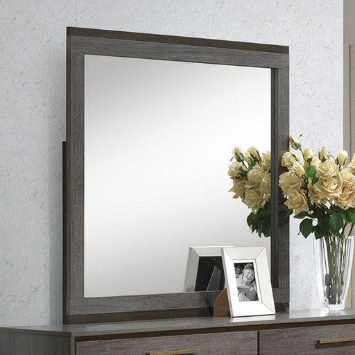 MANVEL Two-Tone Antique Gray Mirror - Premium Mirror from FOA East - Just $97.50! Shop now at Furniture Wholesale Plus  We are the best furniture store in Nashville, Hendersonville, Goodlettsville, Madison, Antioch, Mount Juliet, Lebanon, Gallatin, Springfield, Murfreesboro, Franklin, Brentwood