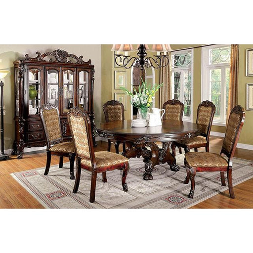 MEDIEVE Cherry Round Dining Table - Premium Dining Table from FOA East - Just $1825.20! Shop now at Furniture Wholesale Plus  We are the best furniture store in Nashville, Hendersonville, Goodlettsville, Madison, Antioch, Mount Juliet, Lebanon, Gallatin, Springfield, Murfreesboro, Franklin, Brentwood