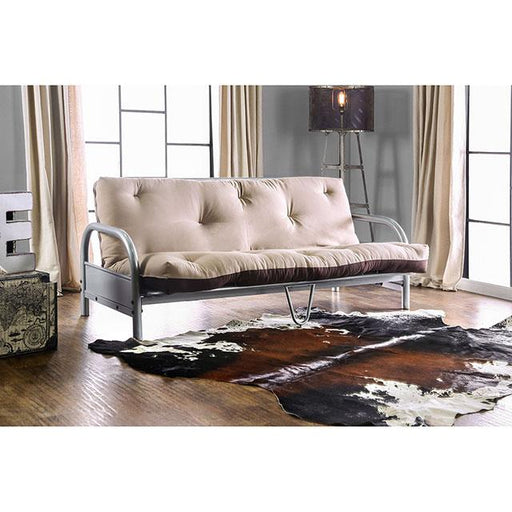 Aksel Black/Red Futon Mattress, Khaki & Brown - Premium Futon Mattress from FOA East - Just $193.05! Shop now at Furniture Wholesale Plus  We are the best furniture store in Nashville, Hendersonville, Goodlettsville, Madison, Antioch, Mount Juliet, Lebanon, Gallatin, Springfield, Murfreesboro, Franklin, Brentwood