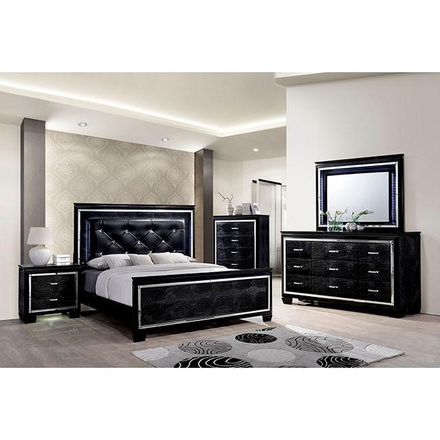 BELLANOVA Black Cal.King Bed - Premium Bed from FOA East - Just $914.55! Shop now at Furniture Wholesale Plus  We are the best furniture store in Nashville, Hendersonville, Goodlettsville, Madison, Antioch, Mount Juliet, Lebanon, Gallatin, Springfield, Murfreesboro, Franklin, Brentwood