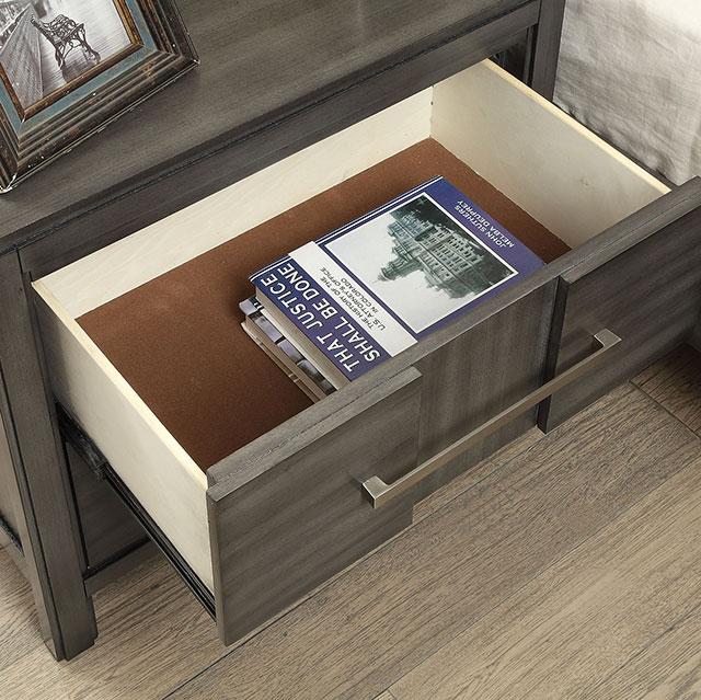 Berenice Gray Night Stand - Premium Nightstand from FOA East - Just $195! Shop now at Furniture Wholesale Plus  We are the best furniture store in Nashville, Hendersonville, Goodlettsville, Madison, Antioch, Mount Juliet, Lebanon, Gallatin, Springfield, Murfreesboro, Franklin, Brentwood