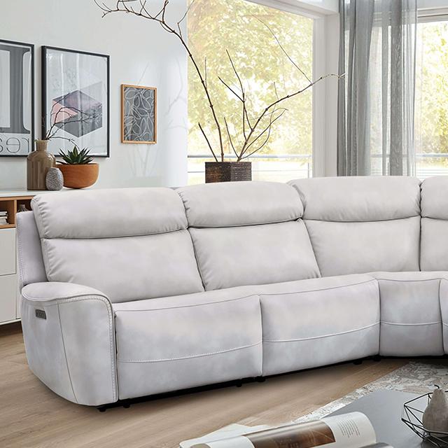 EDMONDUS Power Sectional, Light Taupe - Premium Sectional from FOA East - Just $3703.05! Shop now at Furniture Wholesale Plus  We are the best furniture store in Nashville, Hendersonville, Goodlettsville, Madison, Antioch, Mount Juliet, Lebanon, Gallatin, Springfield, Murfreesboro, Franklin, Brentwood