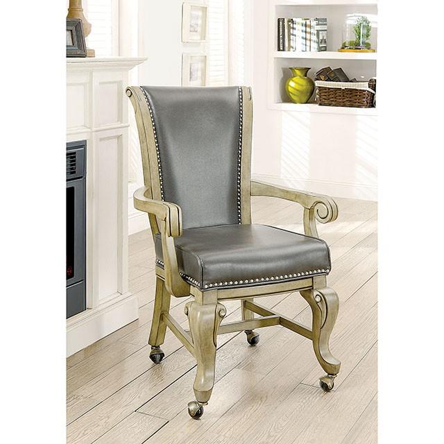 MELINA Gray Arm Chair - Premium Dining Chair from FOA East - Just $741! Shop now at Furniture Wholesale Plus  We are the best furniture store in Nashville, Hendersonville, Goodlettsville, Madison, Antioch, Mount Juliet, Lebanon, Gallatin, Springfield, Murfreesboro, Franklin, Brentwood