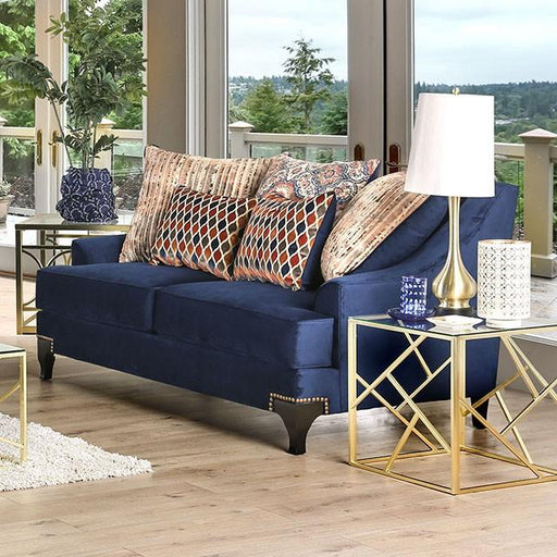 Sisseton Navy Love Seat - Premium Loveseat from FOA East - Just $1462.50! Shop now at Furniture Wholesale Plus  We are the best furniture store in Nashville, Hendersonville, Goodlettsville, Madison, Antioch, Mount Juliet, Lebanon, Gallatin, Springfield, Murfreesboro, Franklin, Brentwood