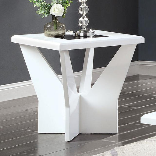 DUBENDORF End Table, White - Premium End Table from FOA East - Just $310.05! Shop now at Furniture Wholesale Plus  We are the best furniture store in Nashville, Hendersonville, Goodlettsville, Madison, Antioch, Mount Juliet, Lebanon, Gallatin, Springfield, Murfreesboro, Franklin, Brentwood