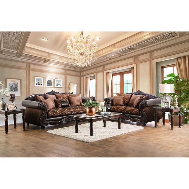 ELPIS Brown/Espresso Sofa - Premium Sofa from FOA East - Just $1636.05! Shop now at Furniture Wholesale Plus  We are the best furniture store in Nashville, Hendersonville, Goodlettsville, Madison, Antioch, Mount Juliet, Lebanon, Gallatin, Springfield, Murfreesboro, Franklin, Brentwood