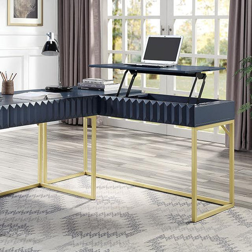 FREIBURG Corner Desk, Antique Blue - Premium Desk from FOA East - Just $934.05! Shop now at Furniture Wholesale Plus  We are the best furniture store in Nashville, Hendersonville, Goodlettsville, Madison, Antioch, Mount Juliet, Lebanon, Gallatin, Springfield, Murfreesboro, Franklin, Brentwood