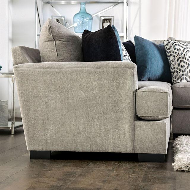 GUNNERSBURY Sectional, Gray - Premium Sectional from FOA East - Just $3313.05! Shop now at Furniture Wholesale Plus  We are the best furniture store in Nashville, Hendersonville, Goodlettsville, Madison, Antioch, Mount Juliet, Lebanon, Gallatin, Springfield, Murfreesboro, Franklin, Brentwood