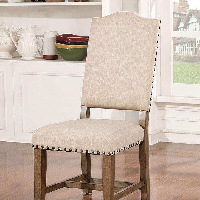 Julia Light Oak/Ivory Side Chair (2/CTN) - Premium Dining Chair from FOA East - Just $292.50! Shop now at Furniture Wholesale Plus  We are the best furniture store in Nashville, Hendersonville, Goodlettsville, Madison, Antioch, Mount Juliet, Lebanon, Gallatin, Springfield, Murfreesboro, Franklin, Brentwood