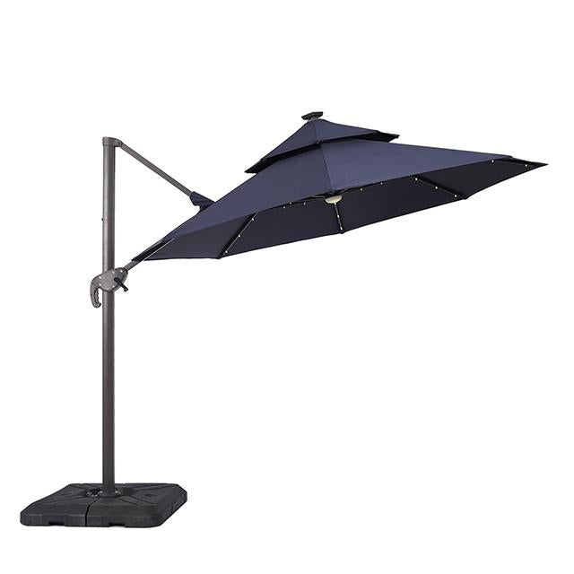 Nuti 10 Ft Round Umbrella w/ LED Light + 37" Large Base - Premium Outdoor Accessories from FOA East - Just $349.05! Shop now at Furniture Wholesale Plus  We are the best furniture store in Nashville, Hendersonville, Goodlettsville, Madison, Antioch, Mount Juliet, Lebanon, Gallatin, Springfield, Murfreesboro, Franklin, Brentwood